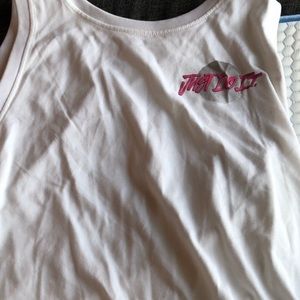 It had just do it on the back and it is pink